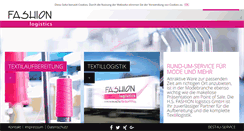 Desktop Screenshot of fashion-logistics.de