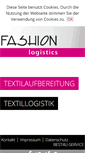 Mobile Screenshot of fashion-logistics.de